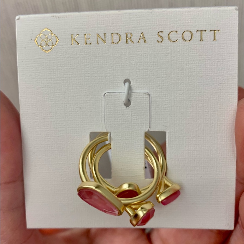 KENDRA SCOTT Ivy Ring Set pink - Picture 6 of 11